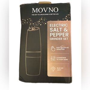 Movno Electric Salt & Pepper Grinder Set